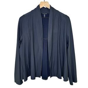Eileen Fisher Women’s Stretch Washable Open Front Long Sleeve Jacket Size Large